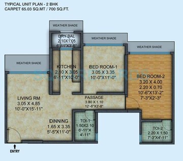  2 BHK Apartment at Mayfair Housing Hillcrest, Vikhroli West – for Sale
