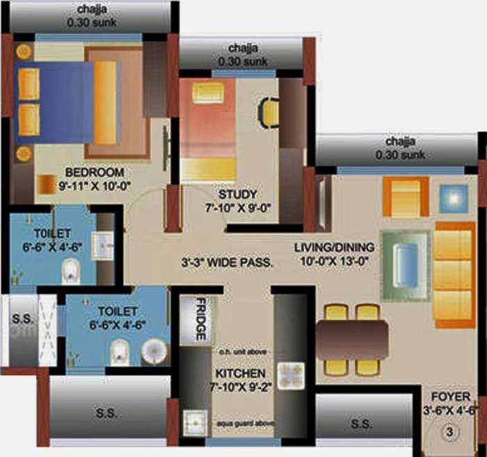 mayfair mira pride apartment 2 bhk 511sqft 20205009155006