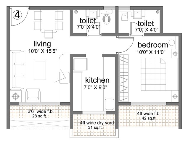 Other, mayuresh-residency-mumbai 1 Bedroom 500 Sq.Ft. Apartment In Sonapur Mumbai 9690328