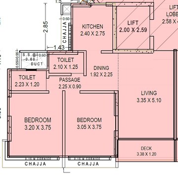  2 BHK Apartment at Mesacon Greens, Andheri West – for Sale
