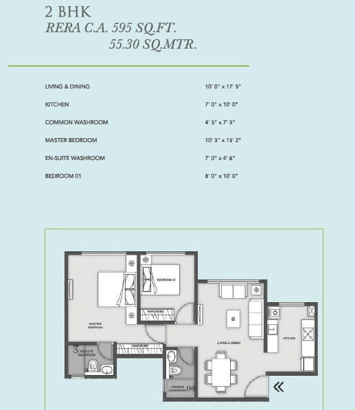 Other, micl-aaradhya-eastwind 2 Bedroom 595 Sq.Ft. Apartment In Vikhroli East Mumbai 8868136