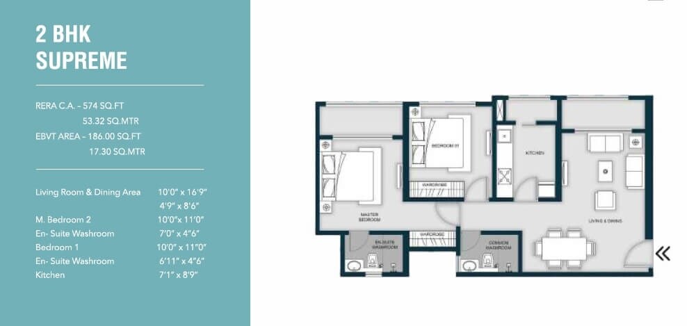 Other, micl-monteverde 2 Bedroom 574 Sq.Ft. Apartment In Dahisar East Mumbai 7009081