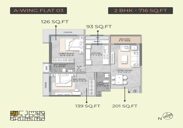  2 BHK Apartment at Modirealty Acacia, Dahisar East – for Sale