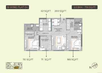  2.5 BHK Apartment at Modirealty Acacia, Dahisar East – for Sale