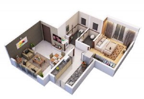 1 BHK 452 Sq. Ft. Apartment in Modispaces Amazon