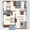 Mohini Zen Vrindavan 2 BHK Layout