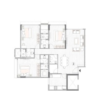  3 BHK Apartment at MS Gateway, Juhu Road – for Sale