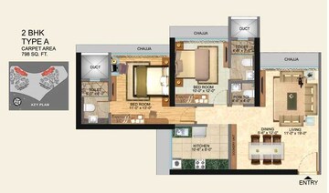  2 BHK Apartment at N Rose Northern Heights Dahisar, Dahisar East – for Sale