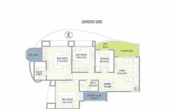  3 BHK Apartment at Nahar Amrit Shakti, Chandivali – for Rent