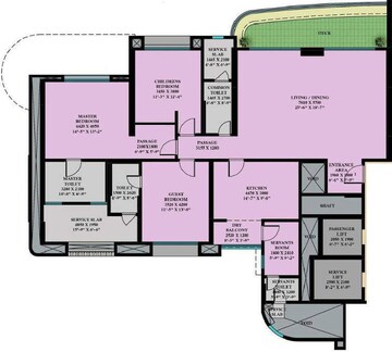  3 BHK Apartment at Nahar Barberry Bryony, Chandivali – for Sale