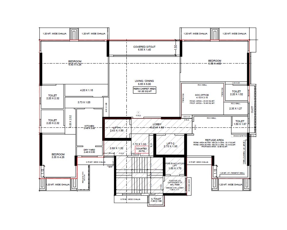 4 BHK 1742 Sq. Ft. Apartment