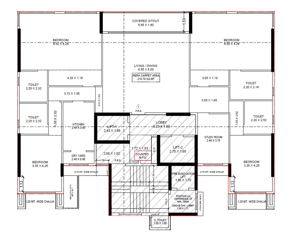 4 BHK 2269 Sq. Ft. Apartment
