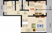 National Blossom 1 BHK Layout