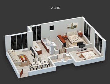  2 BHK Apartment at Navkarmik Shiv Lilam, Borivali East – for Rent