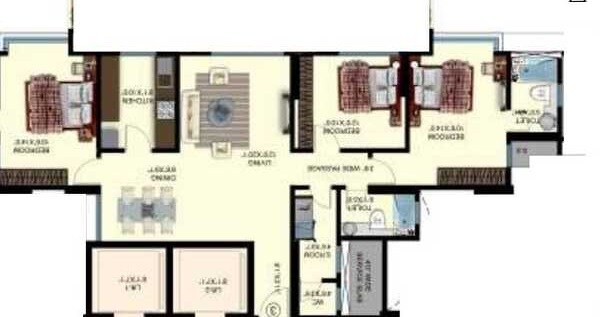 3 BHK 1047 Sq. Ft. Apartment