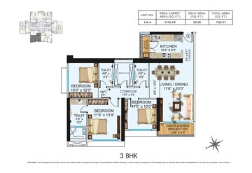  3 BHK Apartment at Neelam Senroofs, Nahur East – for Sale