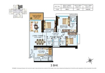  3 BHK Apartment at Neelam Senroofs, Nahur East – for Sale