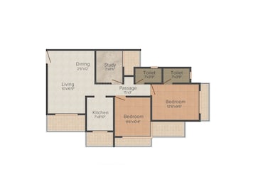  2 BHK Apartment at Neminath Imperia, Sv Patel Nagar – for Rent