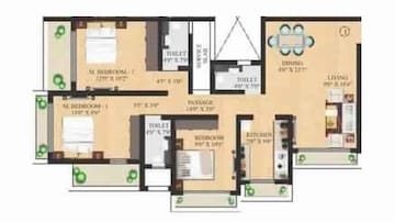  3 BHK Apartment at Neminath Luxeria, Andheri West – for Sale