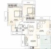 Neptune Living Point Phase 2 Flying Kite 2 BHK Layout
