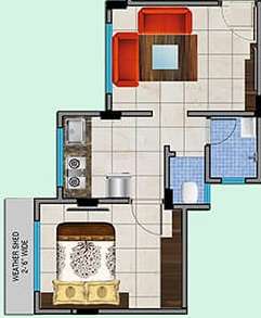 1 BHK 223 Sq. Ft. Apartment in Nest Leaf Phase 2