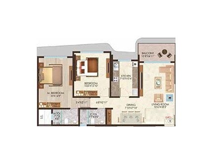 Other, nicco-residency 2 Bedroom 772 Sq.Ft. Apartment In Jogeshwari East Mumbai 7969774