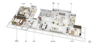  3 BHK Apartment at Niraj Kakad Heights, Bandra West – for Rent