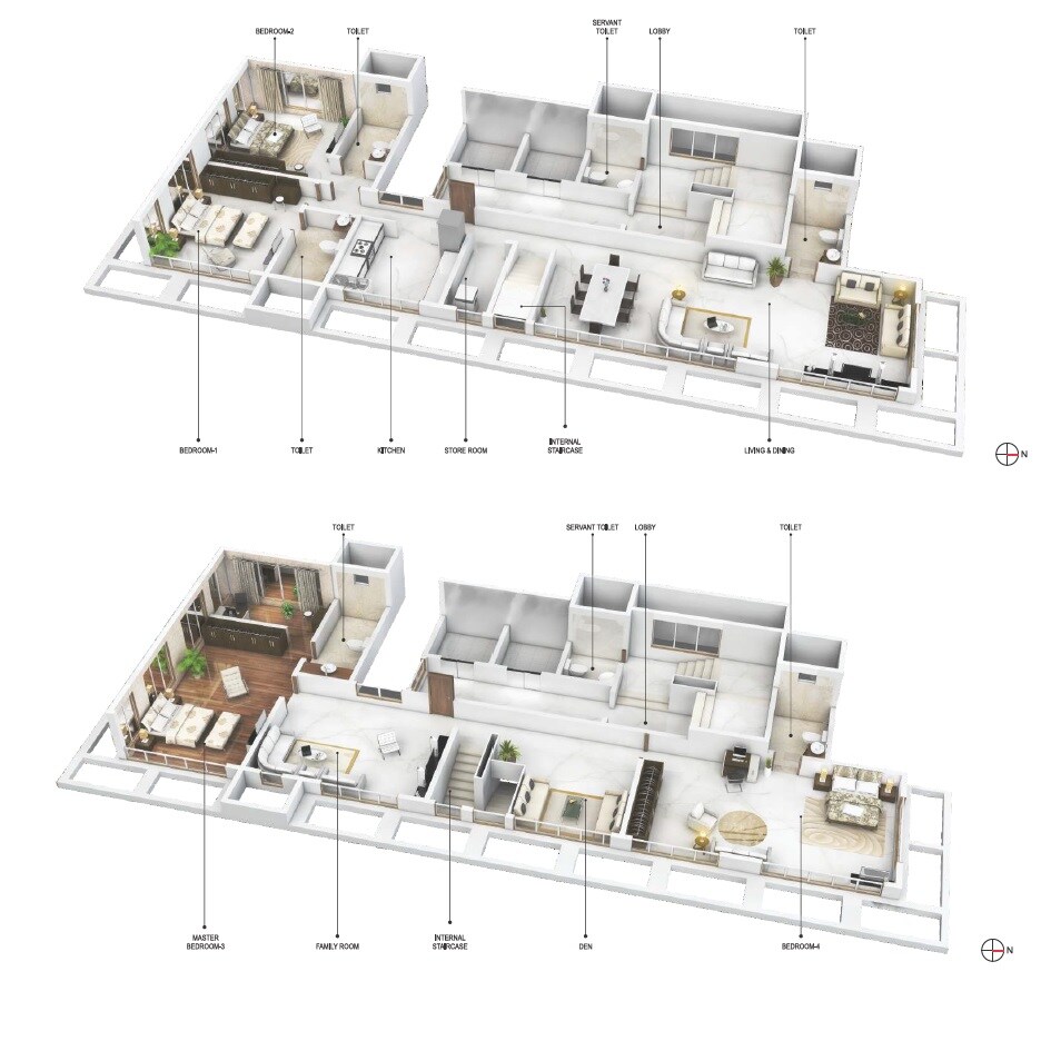 6 BHK 1845 Sq. Ft. Apartment