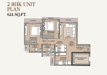  2 BHK Apartment at NVN ODC 1, Goregaon West – for Rent