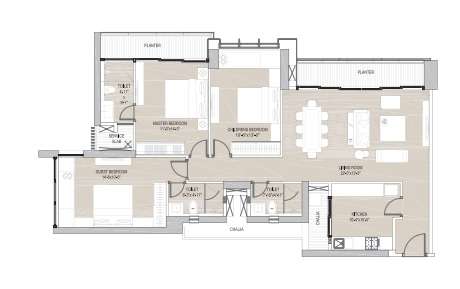 3 BHK 1100 Sq. Ft. Apartment in Oberoi Exquisite Goregaon