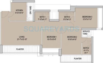  3 BHK Apartment at Oberoi Realty Exquisite, Goregaon East – for Rent