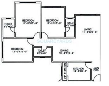  3 BHK Apartment at Oberoi Realty Gardens, Kandivali East – for Sale