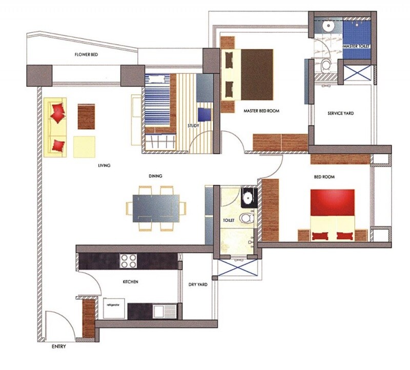  2 BHK Apartment at Oberoi Realty Woods, Goregaon East – for Sale