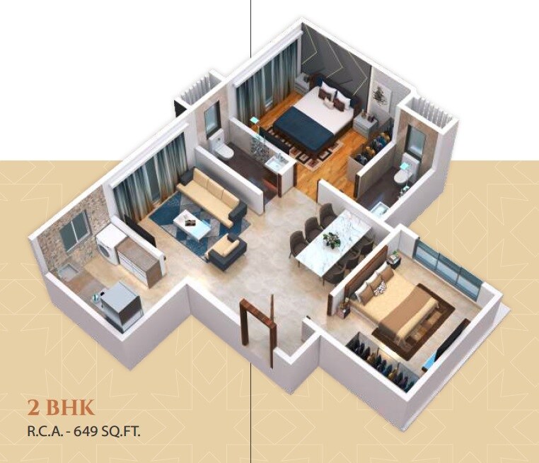  2 BHK Apartment at Om Maruti Residency, Borivali West – for Sale