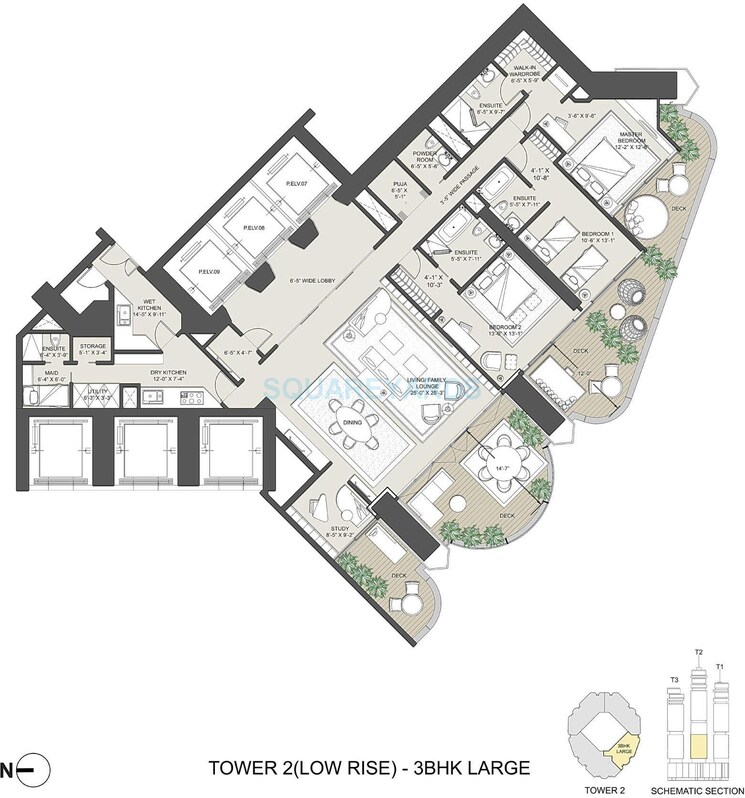 Other, omkar-1973 3 Bedroom 2190 Sq.Ft. Apartment In Worli Mumbai 8895649