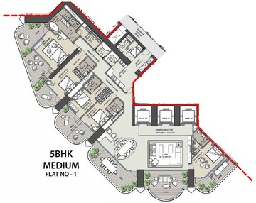  5 BHK Apartment at Omkar 1973, Worli – for Sale