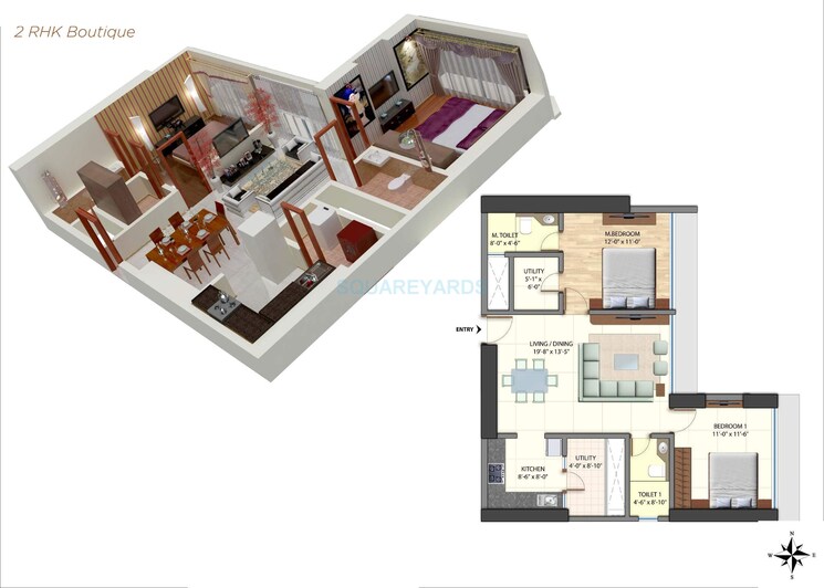 Other, omkar-alta-monte 2 Bedroom 1235 Sq.Ft. Apartment In Malad East Mumbai 8899677