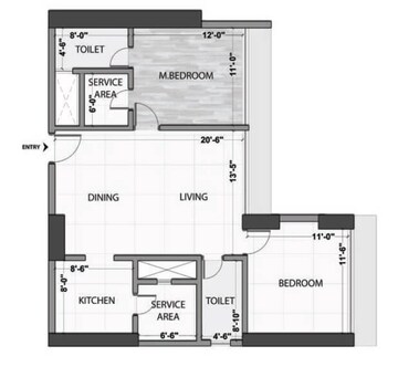  2 BHK Apartment at Omkar Alta Monte, Malad East – for Rent