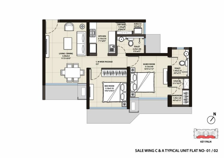 Other, omkar-ananta 2 Bedroom 845 Sq.Ft. Apartment In Goregaon East Mumbai 8911590