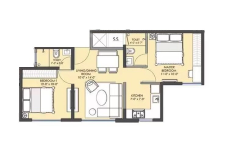 omkar lawns and beyond apartment 2 bhk 494sqft 20253723173737