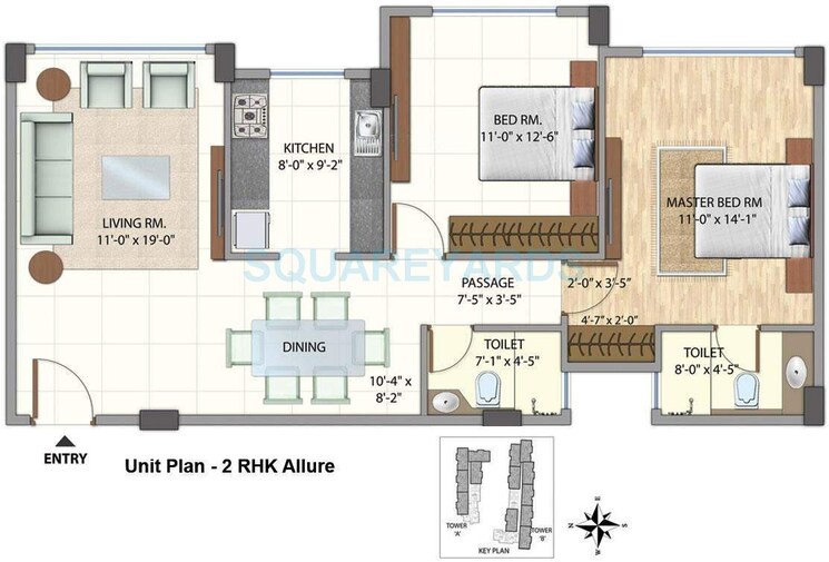 Other, omkar-meridia 2 Bedroom 800 Sq.Ft. Apartment In Kurla West Mumbai 9369437