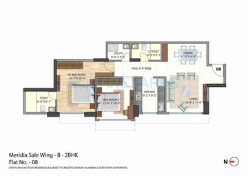  2 BHK Apartment at Omkar Meridia, Kurla West – for Rent