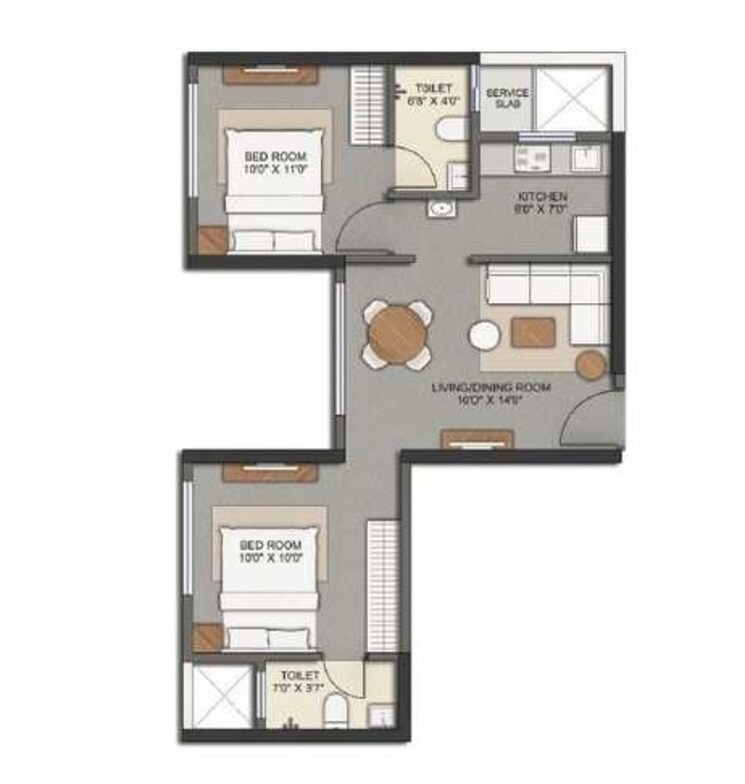 Other, omkar-signet 2 Bedroom 503 Sq.Ft. Apartment In Malad East Mumbai 9092259