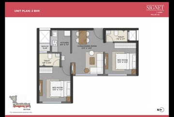  2 BHK Apartment at Omkar Signet, Malad East – for Rent