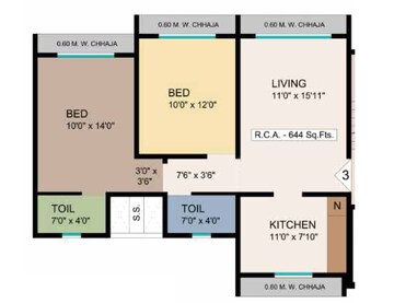  2 BHK Apartment at Omkara Unchai, Borivali West – for Sale