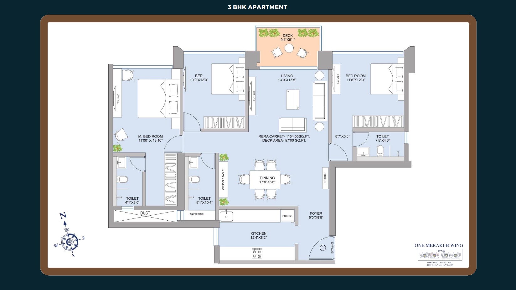 Other, one-meraki 3 Bedroom 1221 Sq.Ft. Apartment In Chembur Mumbai 8330509