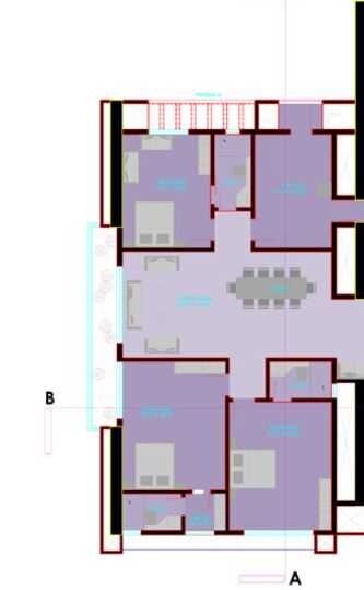 Floor plan of 3 BHK 3228 Sq. Ft. Apartment in Orbit Laburnum, Mumbai