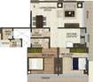 Ossia Enclave 2 BHK Layout