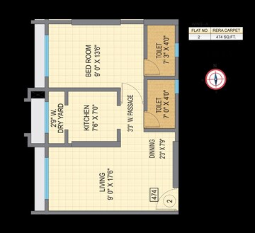  1 BHK Apartment at Oxford Navrang Oasis, Goregaon West – for Sale