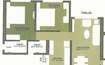 Oyster Living Clublife 2 BHK Layout